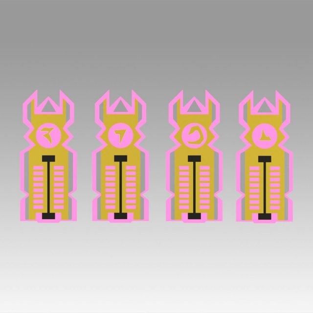 star trek generations klingon isolinear optical chips 3D Print Model .c4d .max .obj .3ds .fbx .stl .blend 