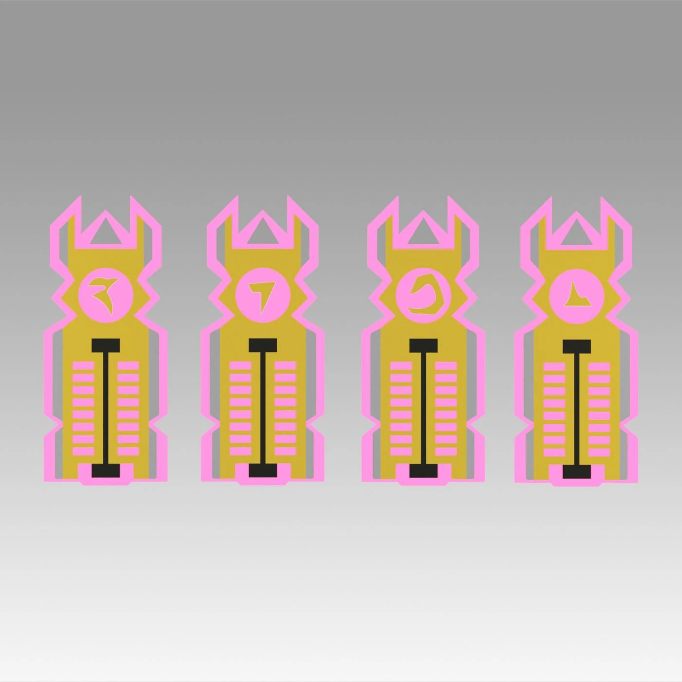 star trek generations klingon isolinear optical chips 3D Print Model .c4d .max .obj .3ds .fbx .stl .blend 