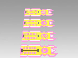 star trek generations klingon isolinear optical chips 3D Print Model