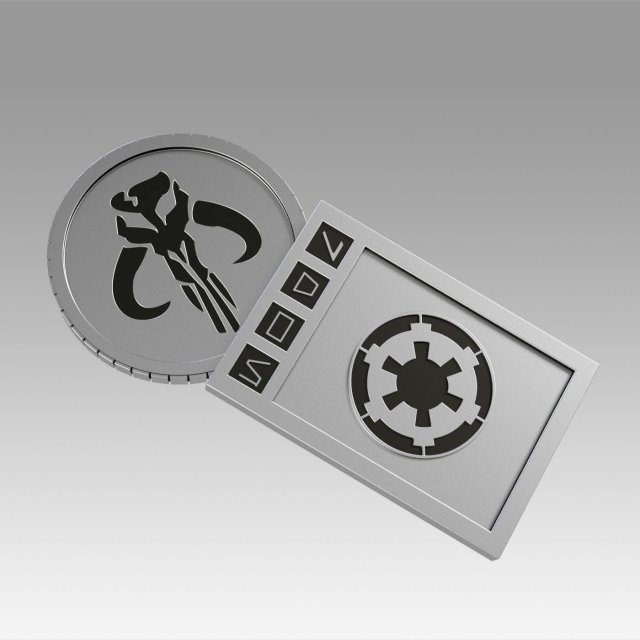 star wars galactic currency from sabacc table Model Cetak 3D .c4d .max .obj .3ds .fbx .stl .blend 