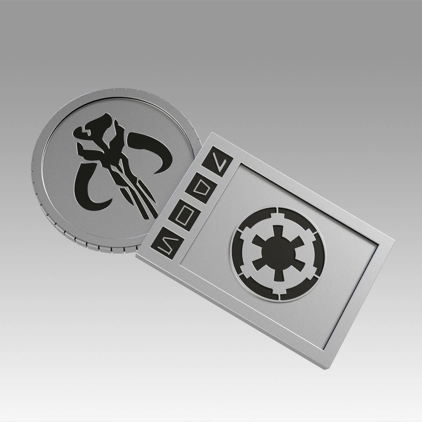star wars galactic currency from sabacc table 3D Print Model .c4d .max .obj .3ds .fbx .stl .blend