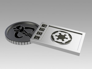 star wars galactic currency from sabacc table Model Cetak 3D