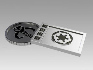 star wars galactic currency from sabacc table 3D Print Model