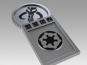 star wars galactic currency from sabacc table Model Cetak 3D