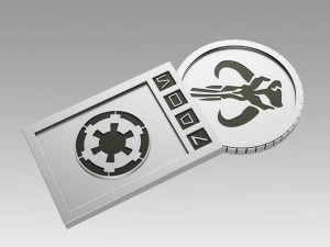 star wars galactic currency from sabacc table 3D Print Model