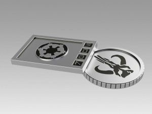 star wars galactic currency from sabacc table Model Cetak 3D