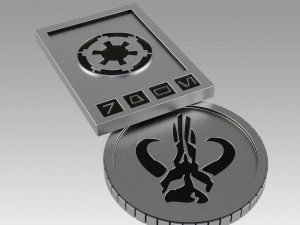 star wars galactic currency from sabacc table Model Cetak 3D