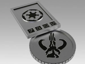 star wars galactic currency from sabacc table 3D Print Model