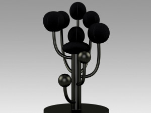 star trek the next generation black chair 3D Print Model