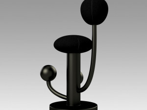 star trek the next generation black stool 3D Druckmodell