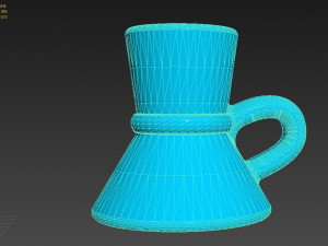 star trek deep space nine kiras raktagino mug replica prop 3D Принт Модель