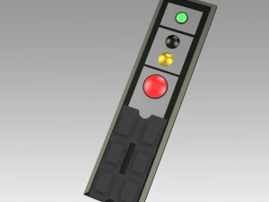 Star Trek Enterprise 리모콘 또는 휴대용 버튼 제어 3D 프린트 모델