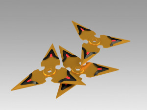 overwatch ow genji nihon skin shuriken cosplay prop 3D 프린트 모델