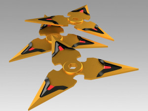 overwatch ow genji nihon skin shuriken cosplay prop 3D 프린트 모델