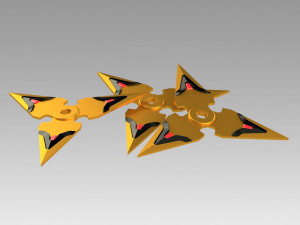 overwatch ow genji nihon skin shuriken cosplay prop 3D 프린트 모델