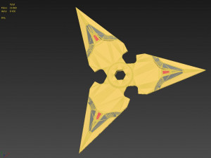 overwatch ow genji nihon skin shuriken cosplay prop 3D 프린트 모델