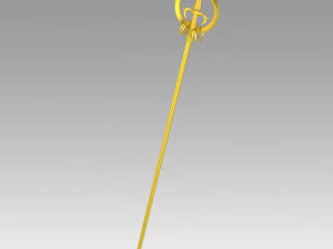 Touhou Project Бякурен Хидзири посох реквизит для косплея 3D Принт Модель