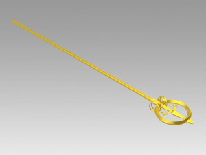 touhou project byakuren hijiri stave cosplay prop 3D Baskı Modeli