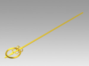 touhou project byakuren hijiri stave cosplay prop 3D Baskı Modeli