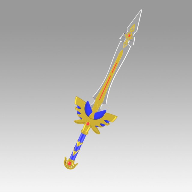 dragon quest echoes of elusive age definitive edition hero sword 3D Print Model .c4d .max .obj .3ds .fbx .stl .blend 