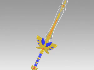 dragon quest echoes of elusive age definitive edition hero sword 3D Print Model