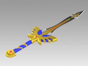 dragon quest echoes of elusive age definitive edition hero sword 3D Print Model