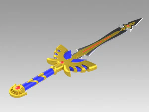 dragon quest echoes of elusive age definitive edition hero sword 3D Print Model