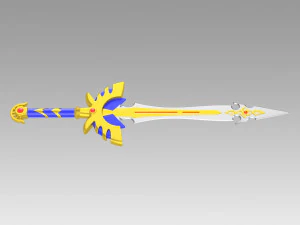 dragon quest echoes of elusive age definitive edition hero sword 3D Print Model