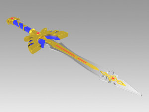 dragon quest echoes of elusive age definitive edition hero sword 3D Print Model