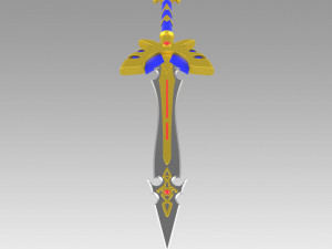 dragon quest echoes of elusive age definitive edition hero sword 3D Print Model