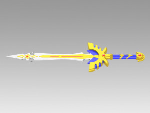 dragon quest echoes of elusive age definitive edition hero sword 3D Print Model