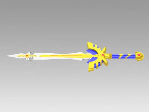 dragon quest echoes of elusive age definitive edition hero sword 3D Print Model