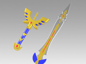 dragon quest echoes of elusive age definitive edition hero sword 3D Print Model