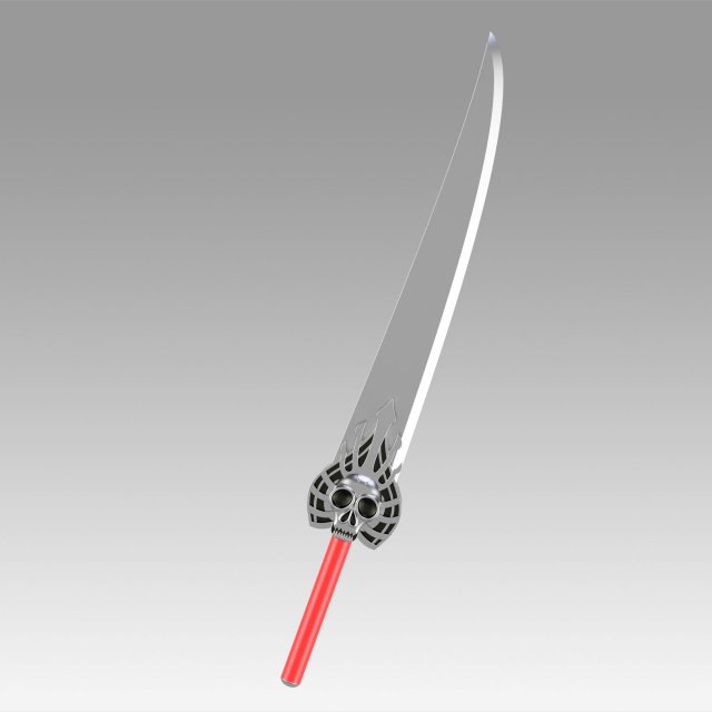 final fantasy x-2 ffx2 paine sword cosplay prop 3D प्रिंट मॉडल .c4d .max .obj .3ds .fbx .stl .blend
