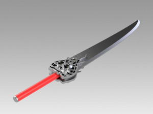 final fantasy x-2 ffx2 paine sword cosplay prop 3D प्रिंट मॉडल