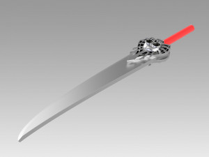 final fantasy x-2 ffx2 paine sword cosplay prop 3D प्रिंट मॉडल