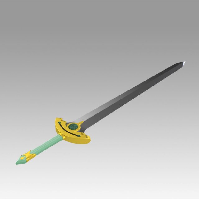 Download sword art online sao kirigaya suguha leafa sword 3D Model