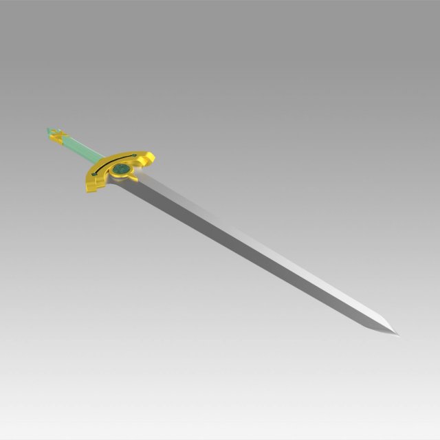 Download sword art online sao kirigaya suguha leafa sword 3D Model