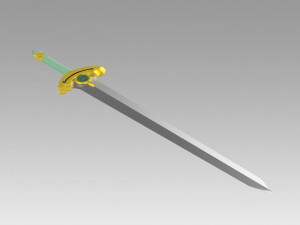 sword art online sao kirigaya suguha leafa sword Modelo de impresión 3D