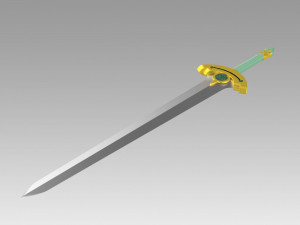 sword art online sao kirigaya suguha leafa sword Modelo de impresión 3D