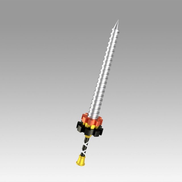 final fantasy type-0 machina cosplay prop replica 3D-printmodel .c4d .max .obj .3ds .fbx .stl .blend 