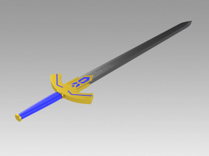 fate zero artoria pendragon saber sword cosplay 3D-Druckmodell