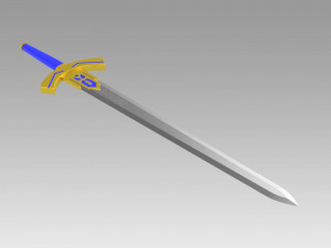 fate zero artoria pendragon saber sword cosplay 3D-Druckmodell