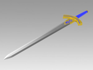 fate zero artoria pendragon saber sword cosplay 3D-Druckmodell