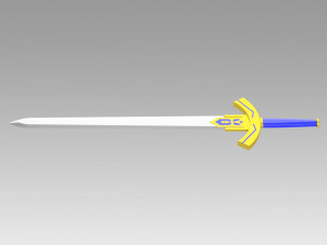 fate zero artoria pendragon saber sword cosplay 3D-Druckmodell