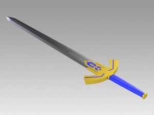 fate zero artoria pendragon saber sword cosplay 3D-Druckmodell
