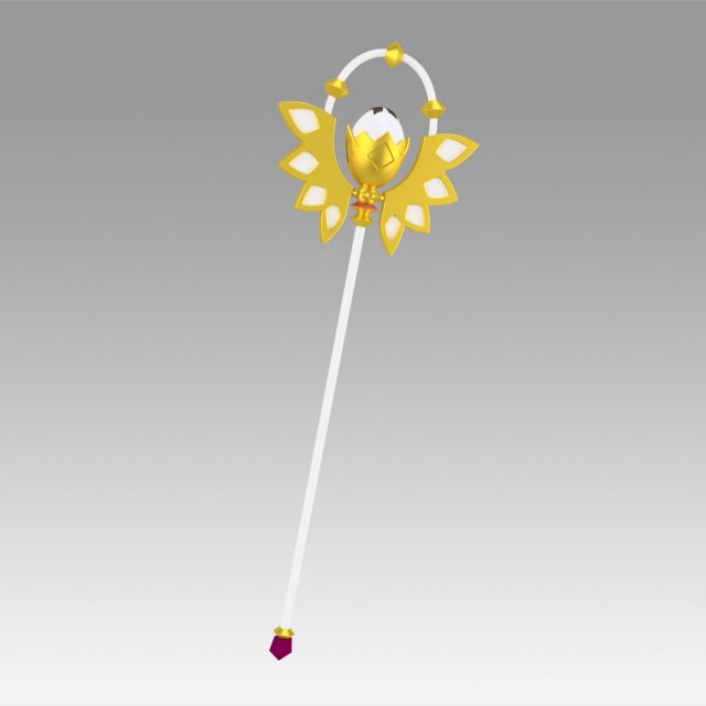 sword art online alicization asuna angel stave 3D Print Model .c4d .max .obj .3ds .fbx .stl .blend 