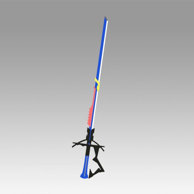 arknights astesia epoque sword cosplay prop 3D Print Model .c4d .max .obj .3ds .fbx .stl .blend 