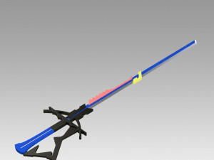 arknights astesia epoque sword cosplay prop 3D Print Model
