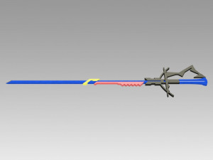 arknights astesia epoque sword cosplay prop 3D Print Model